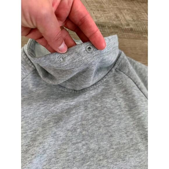Adidas Sweatshirt Women's Medium Gray Pullover Funnel Neck - Picture 5 of 9